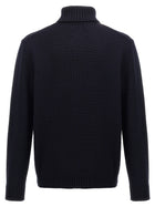Zanone Turtle Neck Sweater Blue, view 2