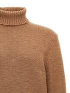 Zanone Turtle Neck Sweater Brown, view 3