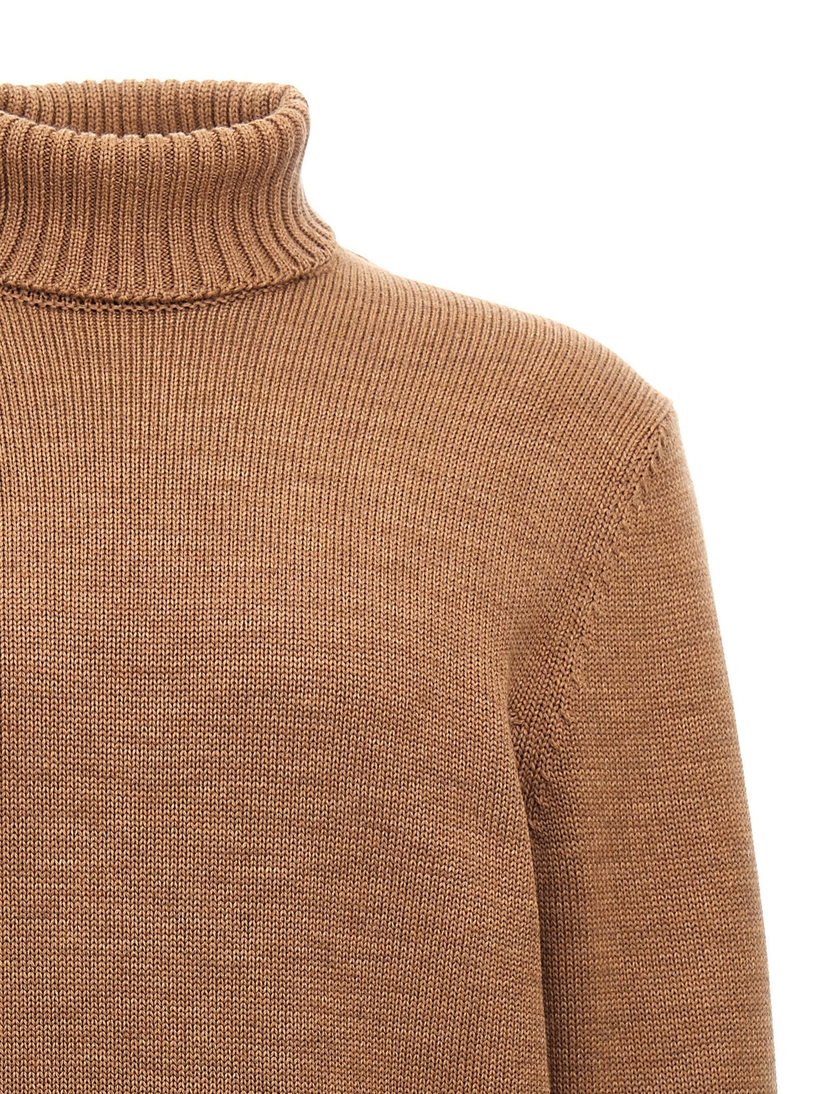 Zanone Turtle Neck Sweater Brown