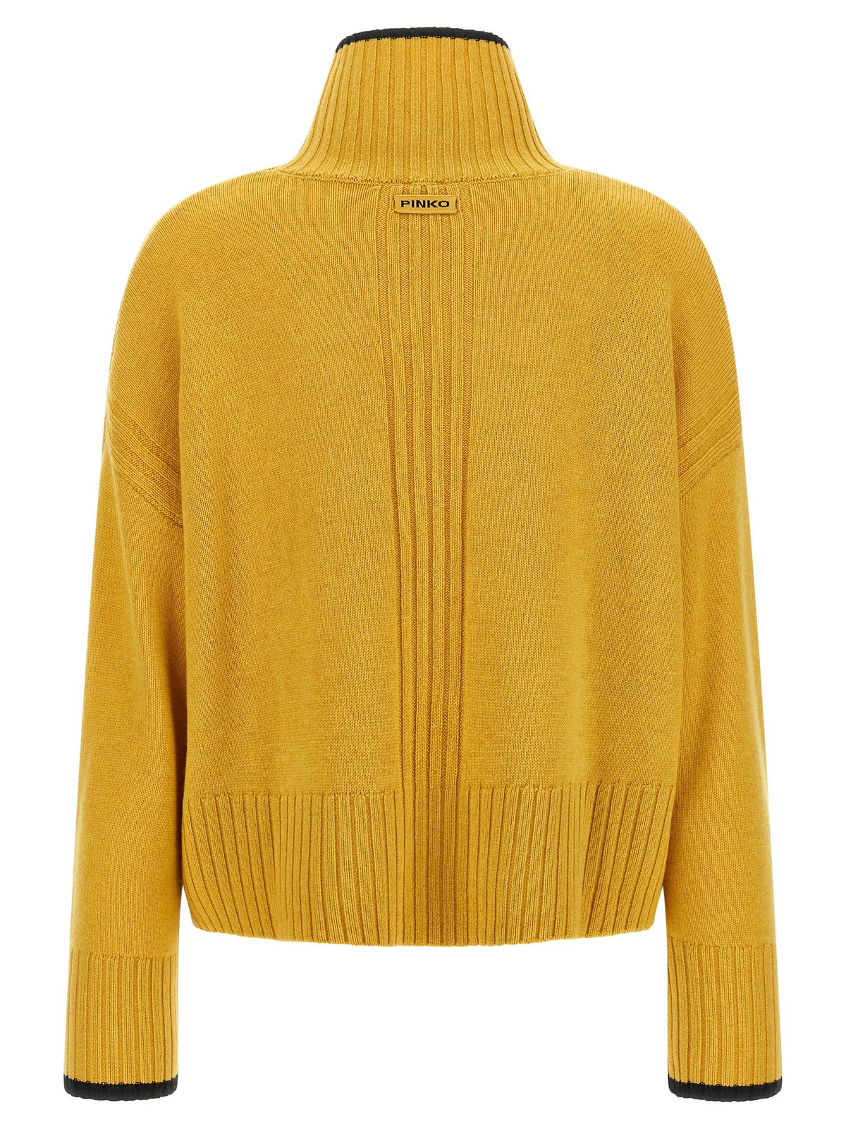 Pinko Turtle Neck Sweater Yellow, view 2