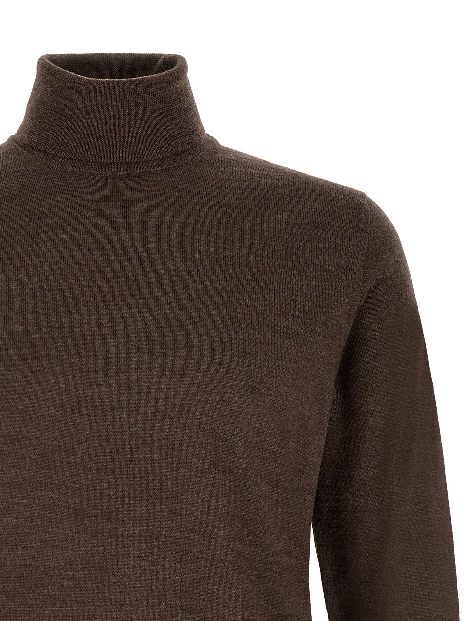 Zanone Turtle Neck Sweater Brown