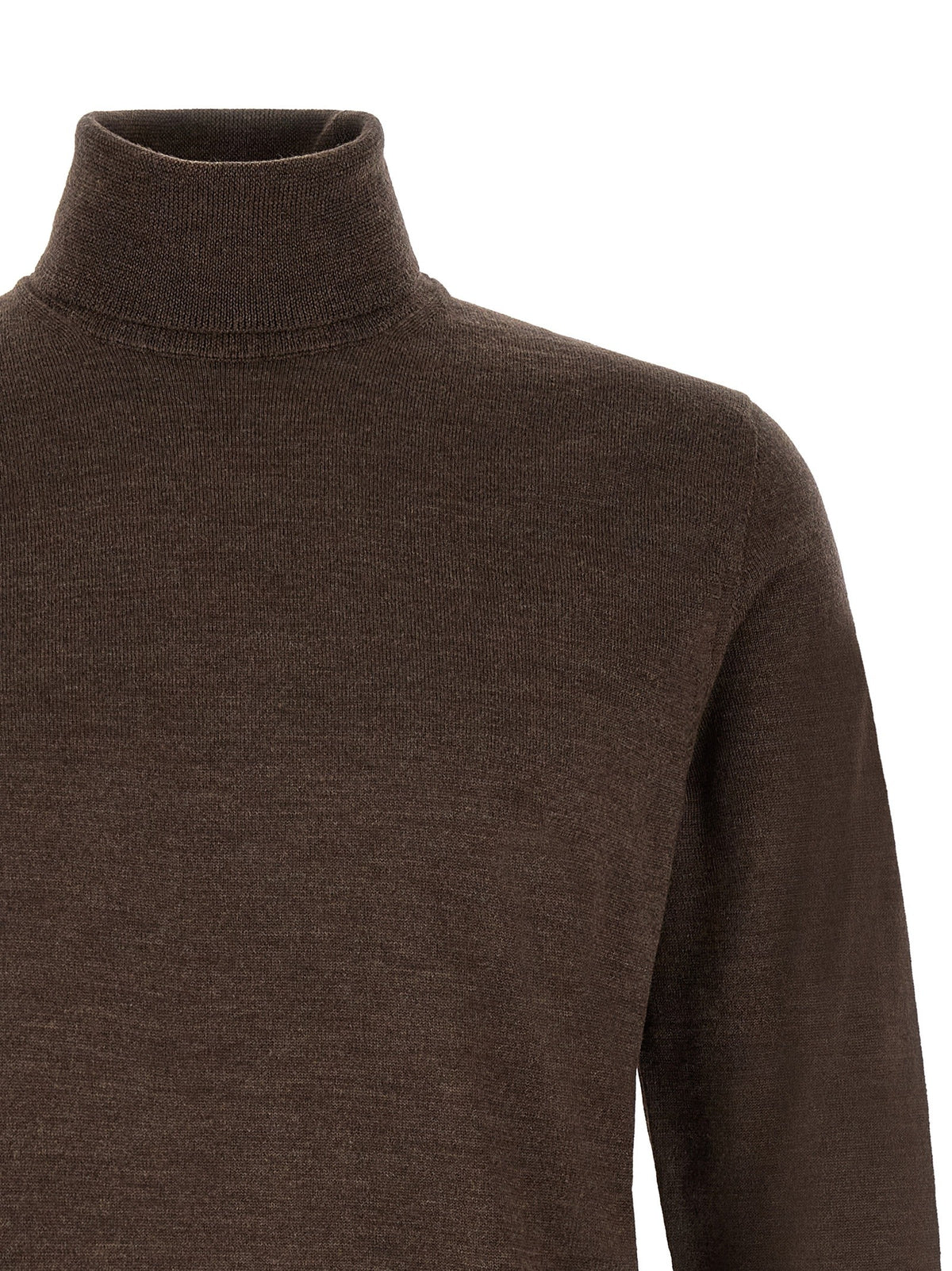 Zanone Turtle Neck Sweater Brown, view 3