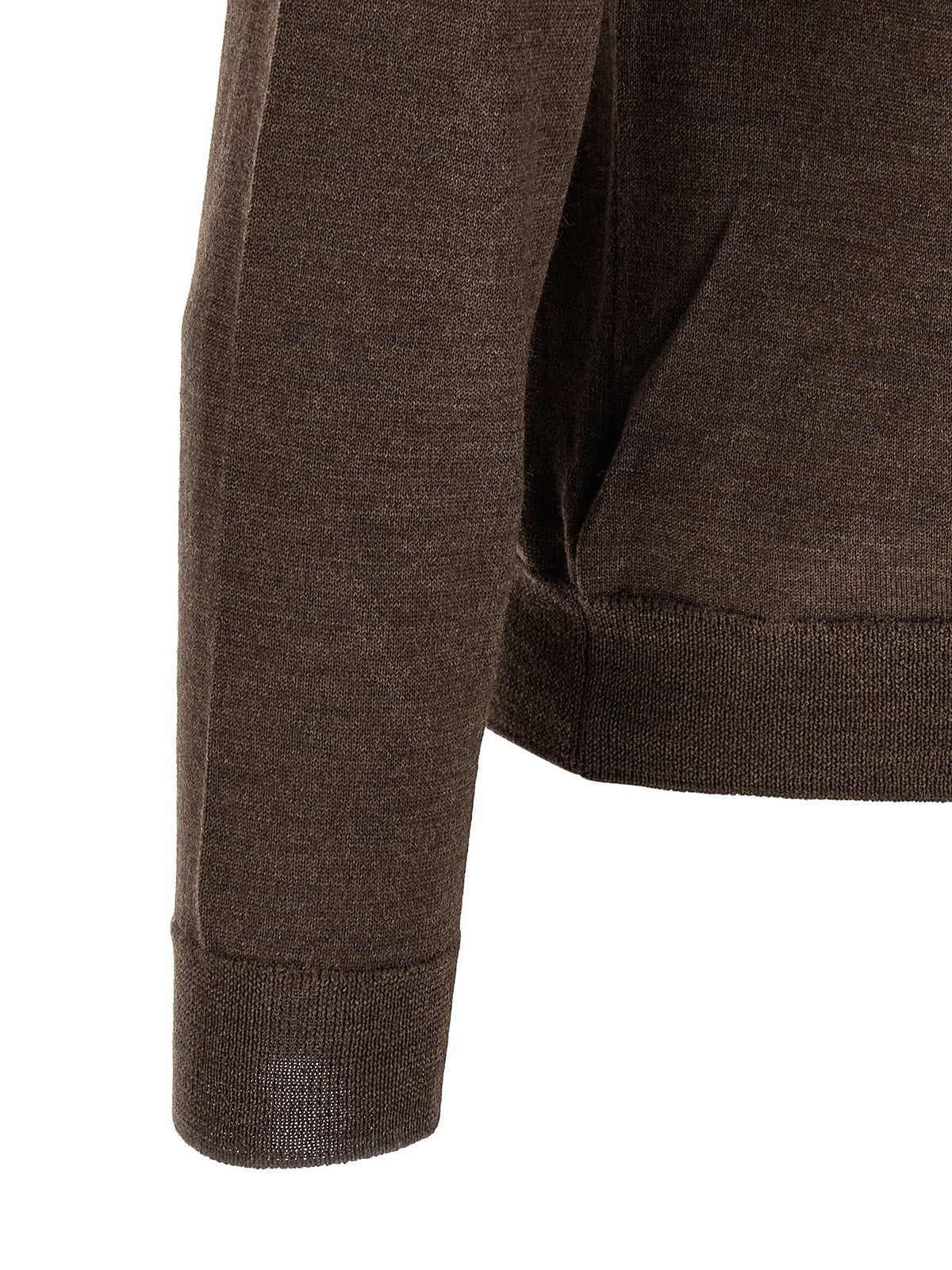 Zanone Turtle Neck Sweater Brown, view 4