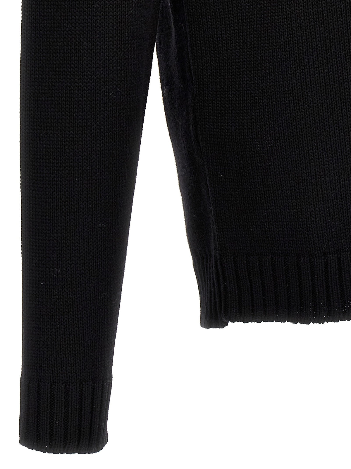 Zanone Turtle Neck Sweater Black, view 4