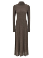 Pinko Turtleneck Dress Beige