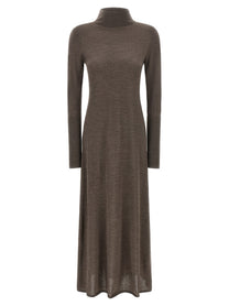 Pinko Turtleneck Dress Beige