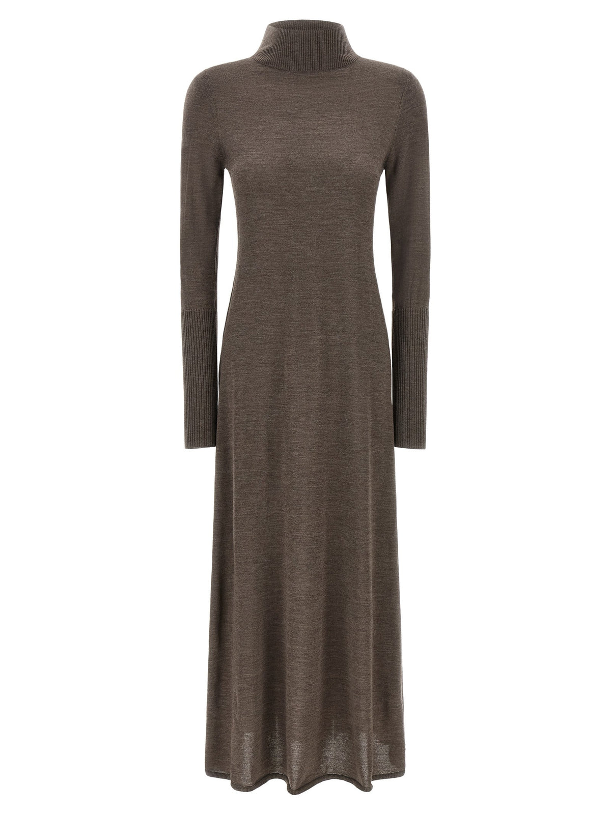 Pinko Turtleneck Dress Beige