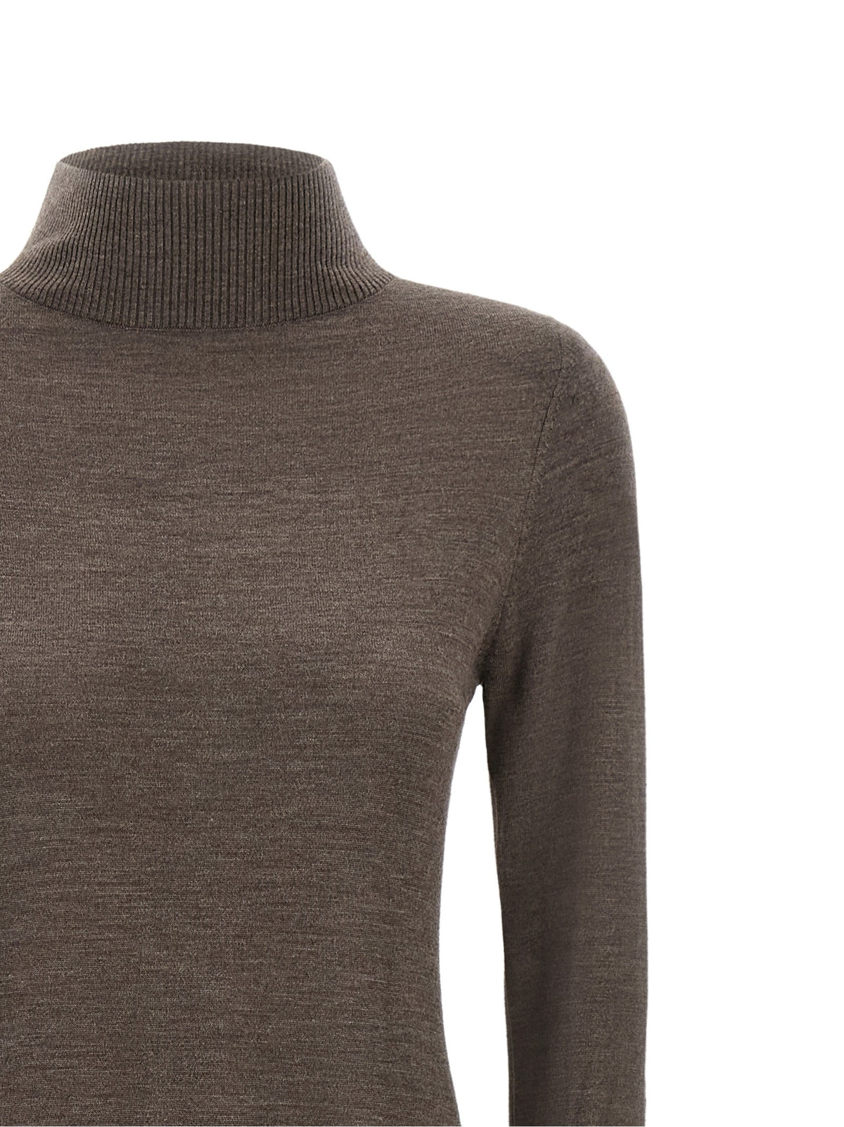 Pinko Turtleneck Dress Beige, view 3