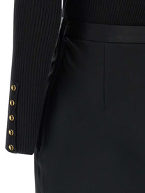 Elisabetta Franchi Turtleneck Dress Black