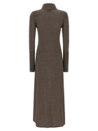 Pinko Turtleneck Dress Beige, view 2