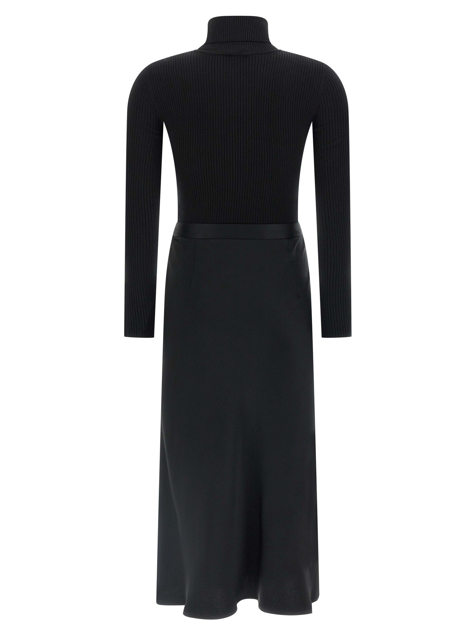 Elisabetta Franchi Turtleneck Dress Black