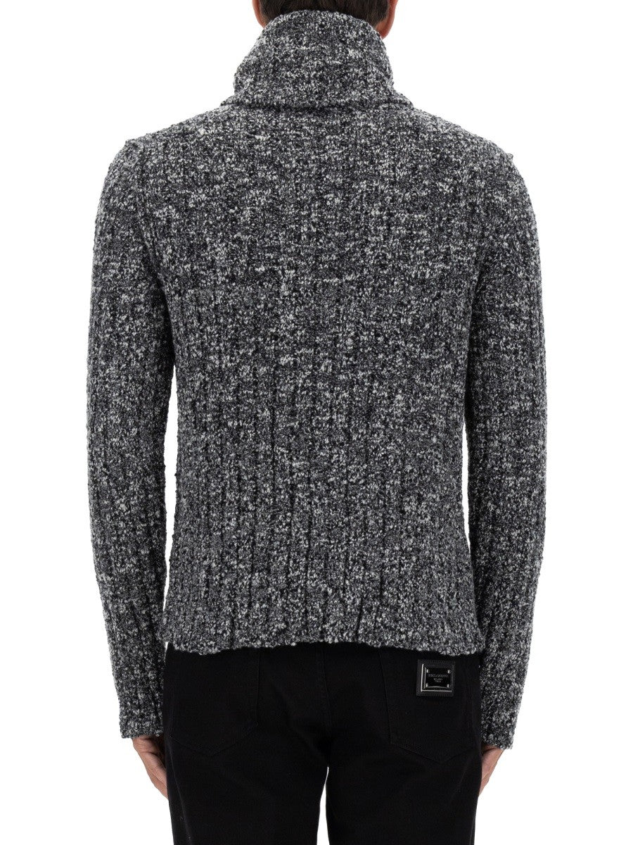 Dolce &amp; Gabbana Men's Turtleneck Pullover Grey, view 3