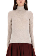 Max Mara Women's Turtleneck Sweater Meana Beige