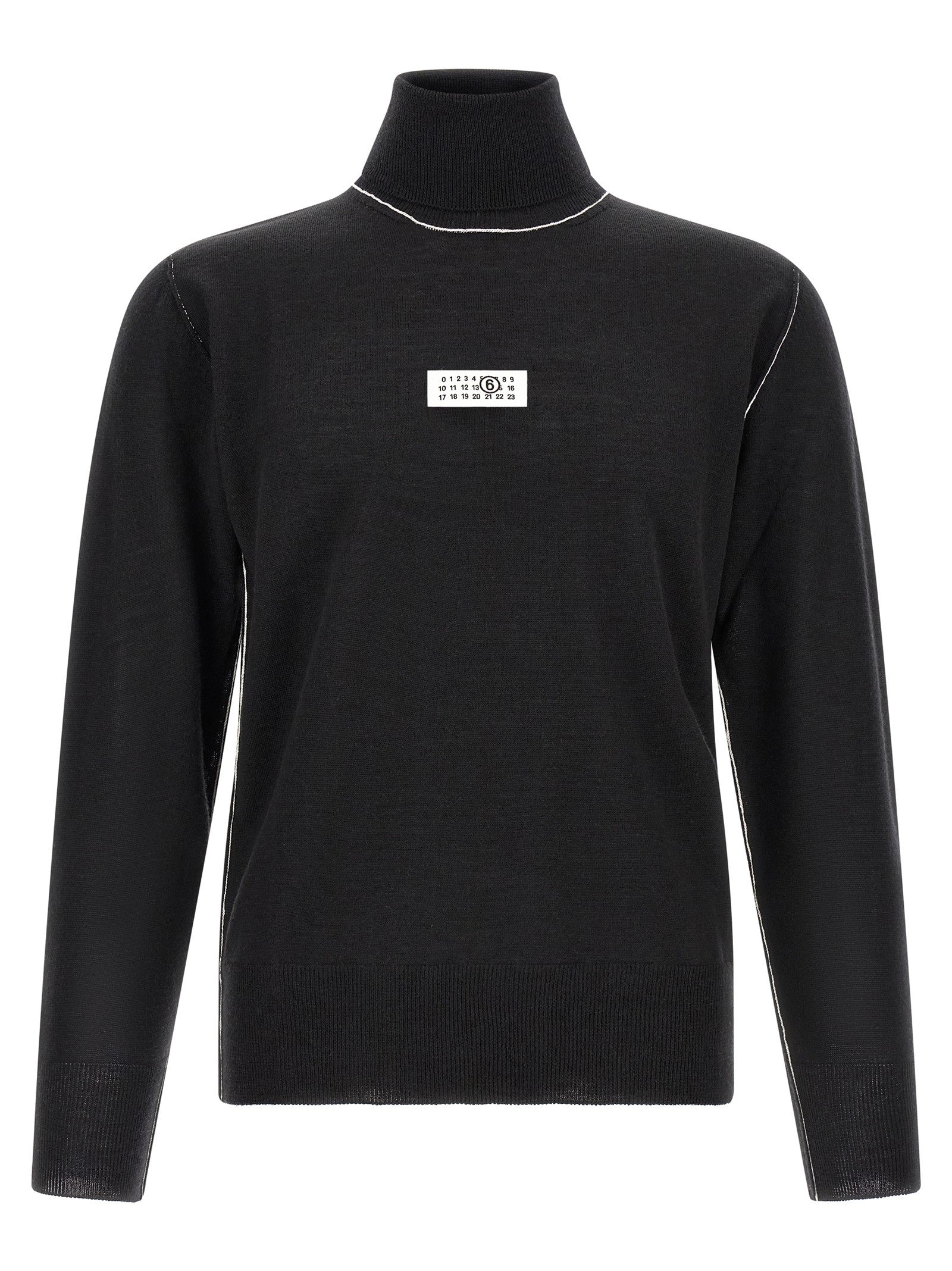MM6 Maison Margiela Turtleneck Sweater Black