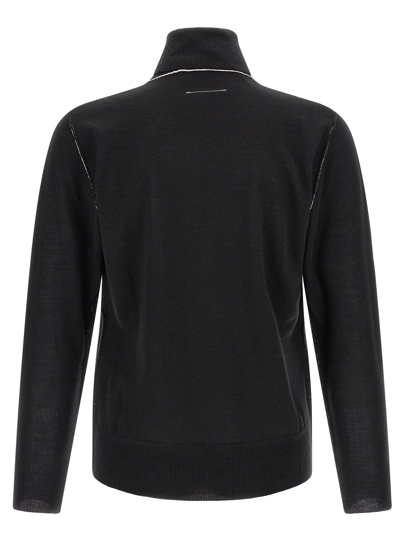 MM6 Maison Margiela Turtleneck Sweater Black