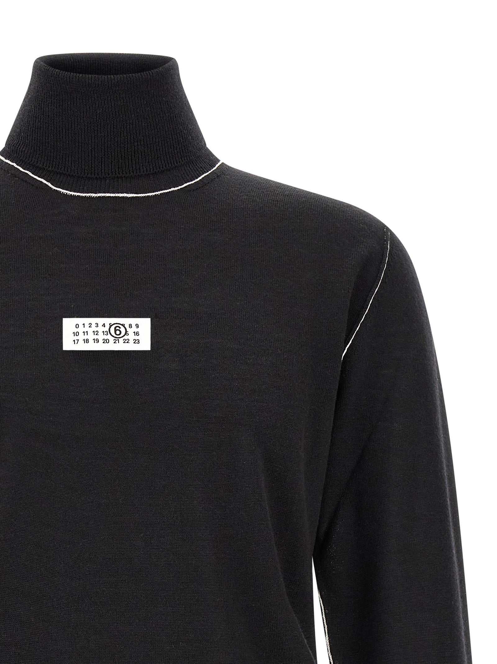 MM6 Maison Margiela Turtleneck Sweater Black