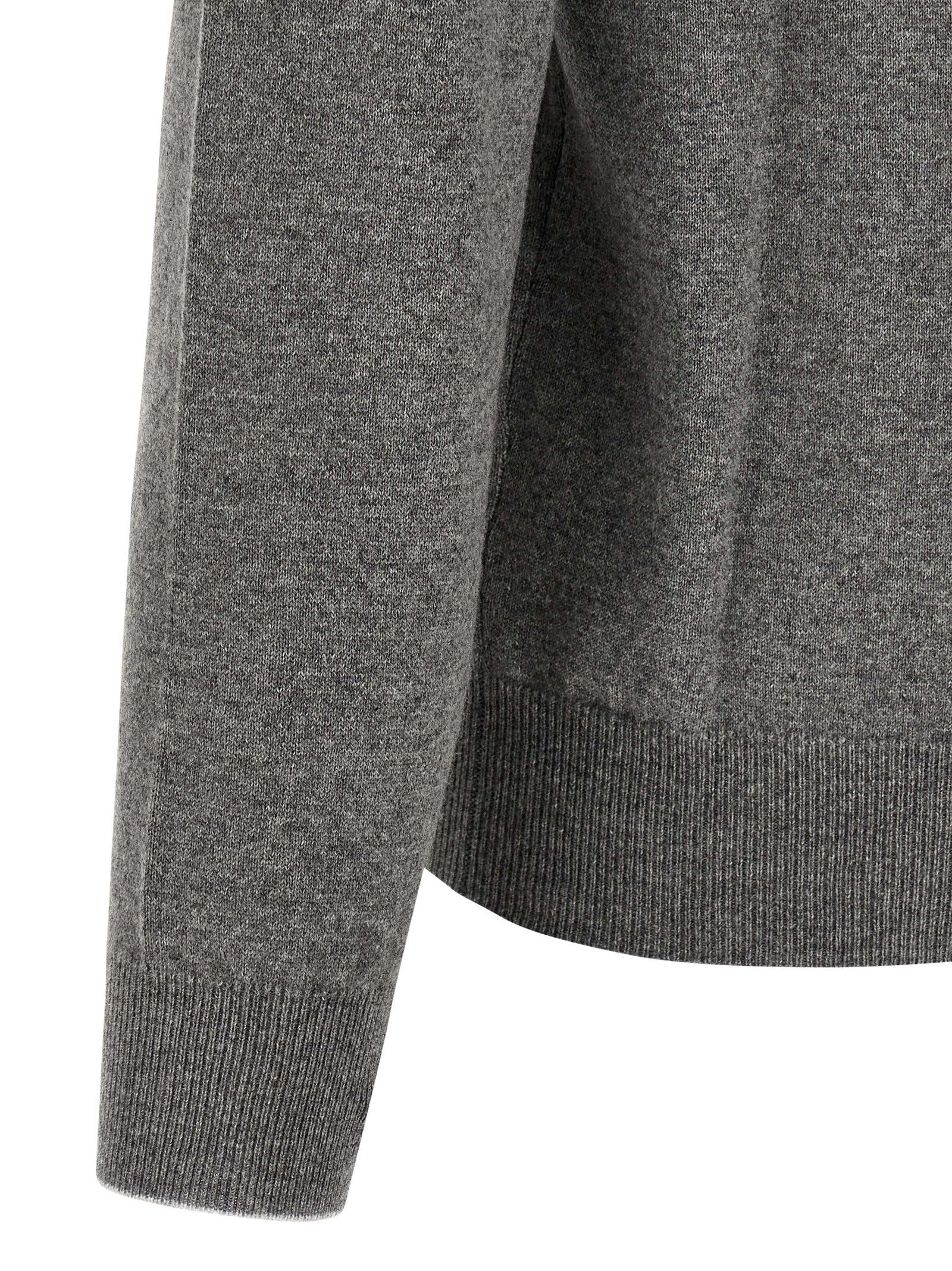 Brunello Cucinelli Turtleneck Sweater Grey