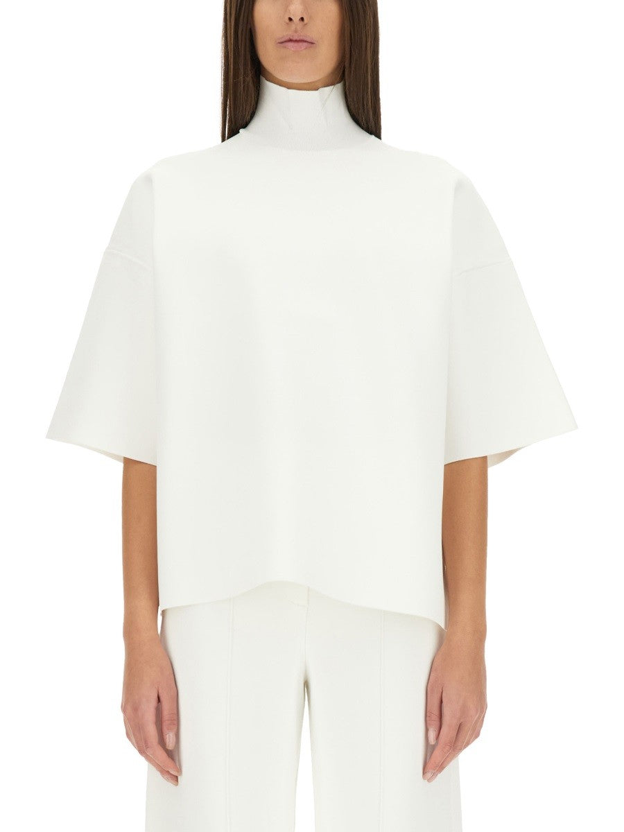Theory Women's Turtleneck Top White