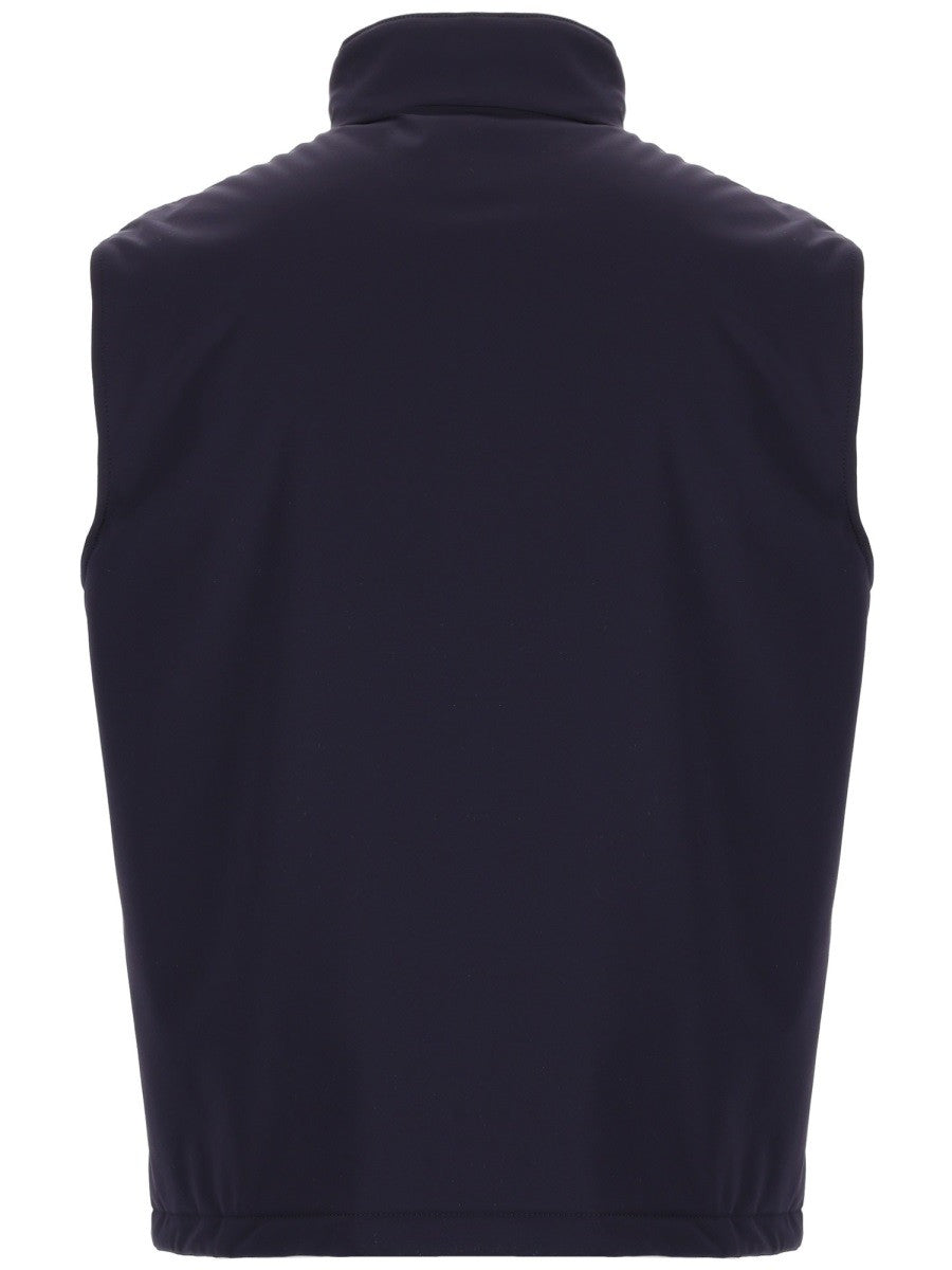 Fay Men's Turtleneck Vest Blue, view 2