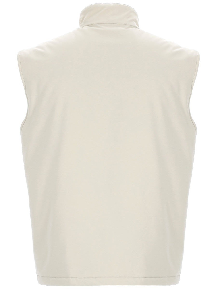 Fay Men's Turtleneck Vest White