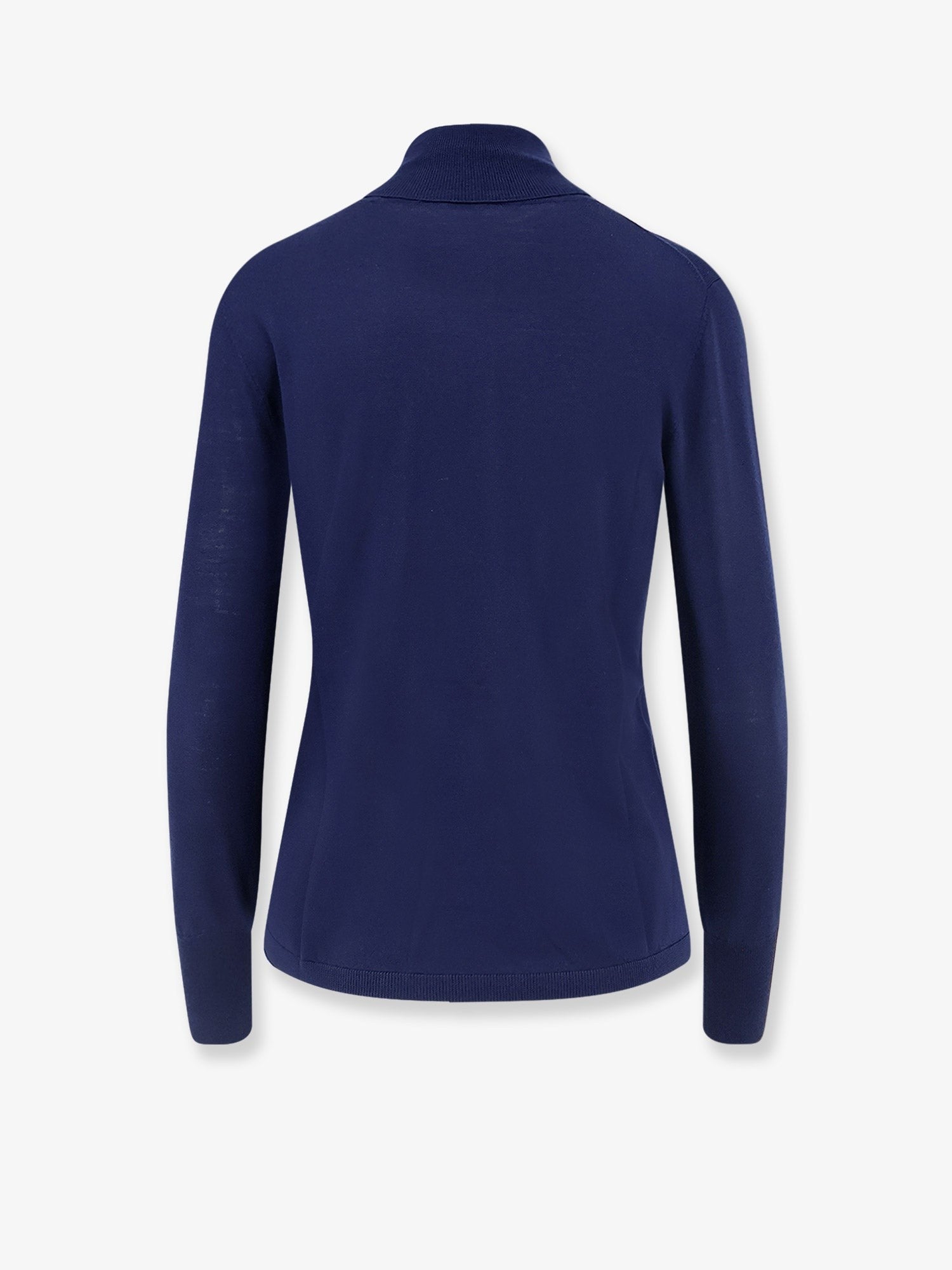 ASPESI Women's Turtleneck Virgin Wool Sweater Blue