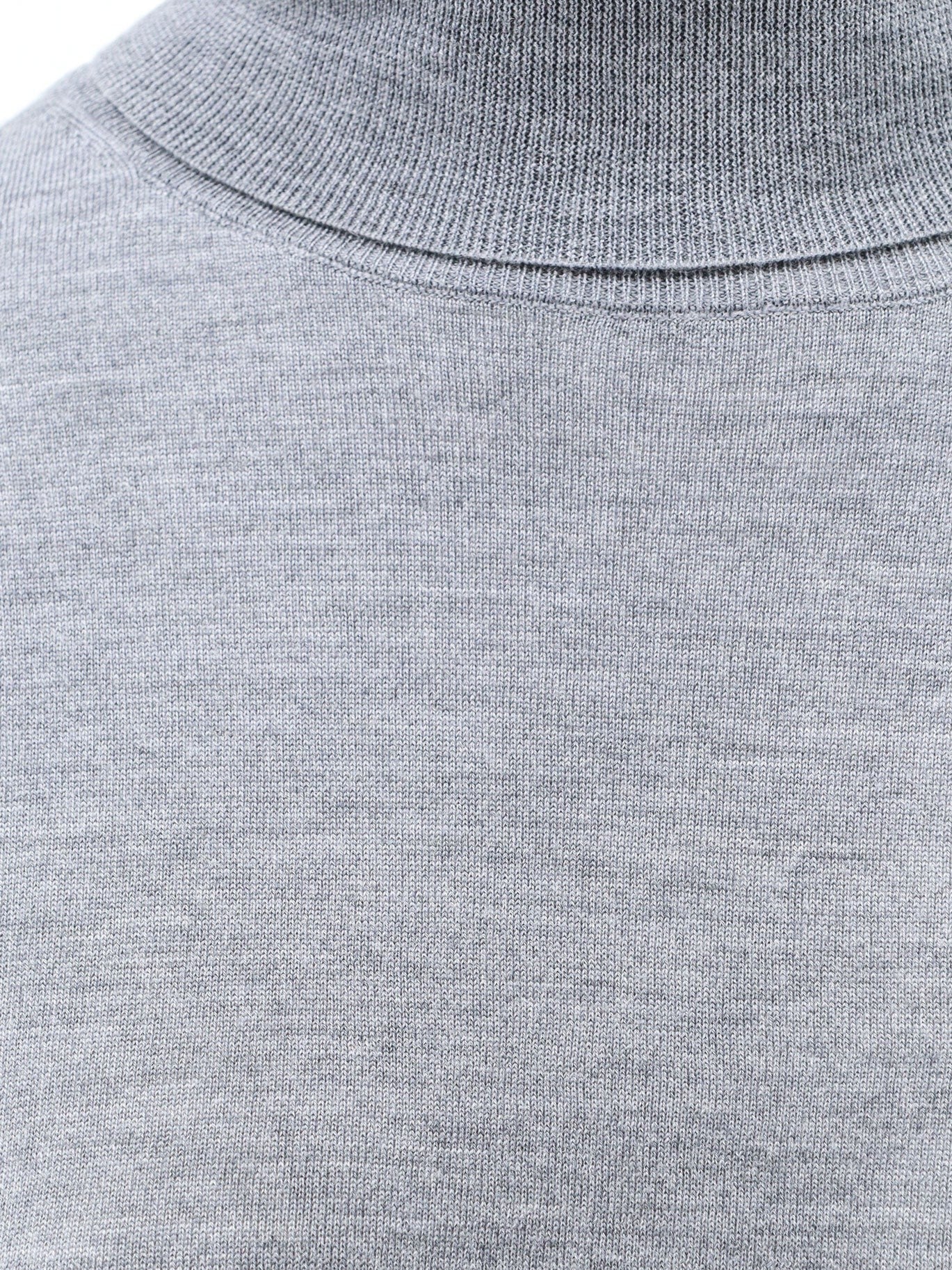 ASPESI Women's Turtleneck Virgin Wool Sweater Grey