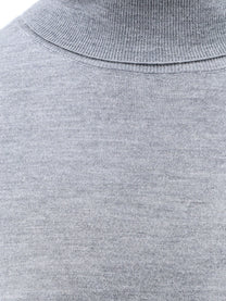 ASPESI Women's Turtleneck Virgin Wool Sweater Grey