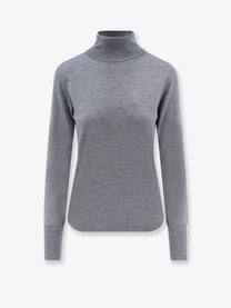 ASPESI Women's Turtleneck Virgin Wool Sweater Grey