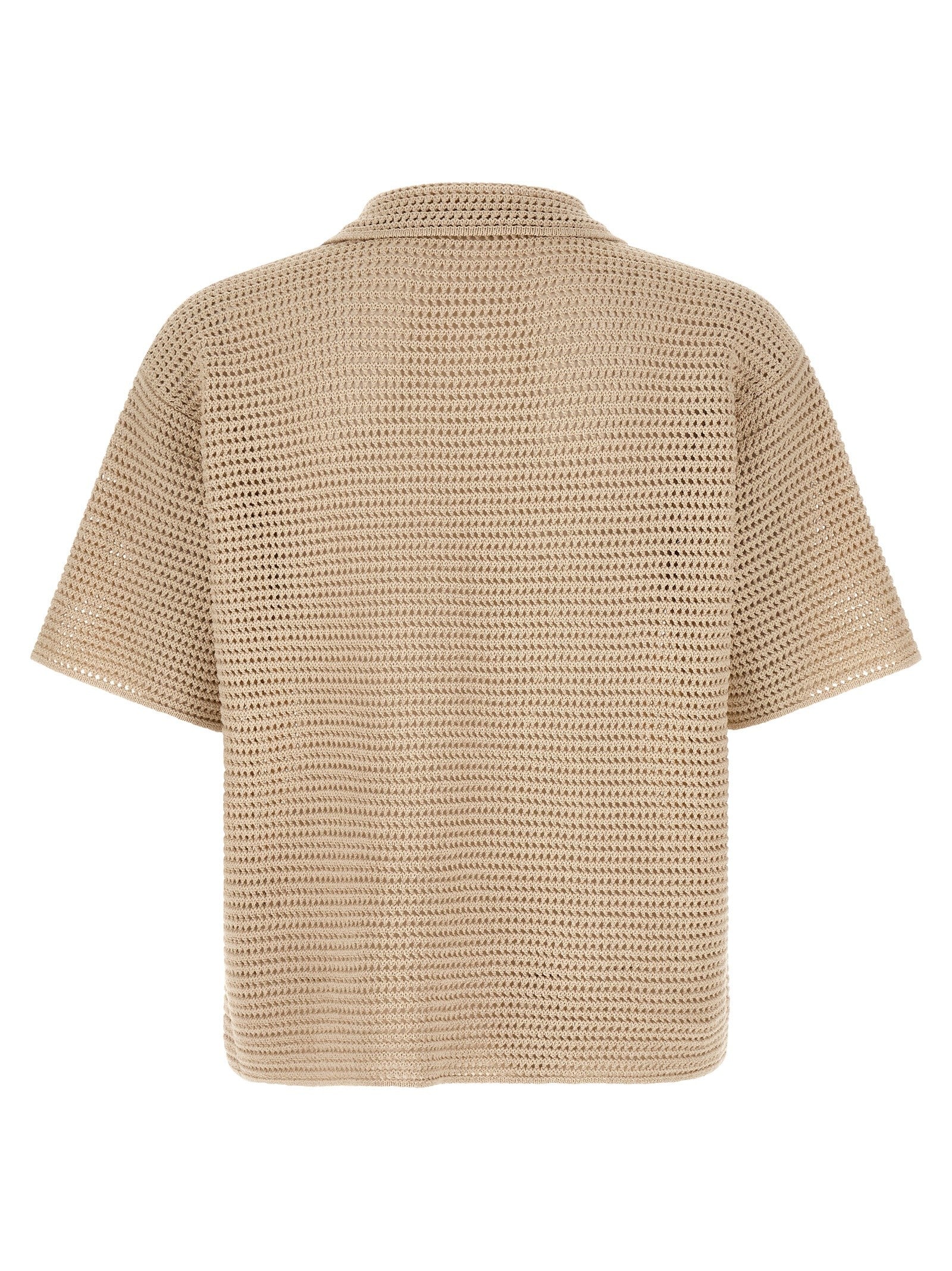Auralee Tussah Polo Shirt Beige