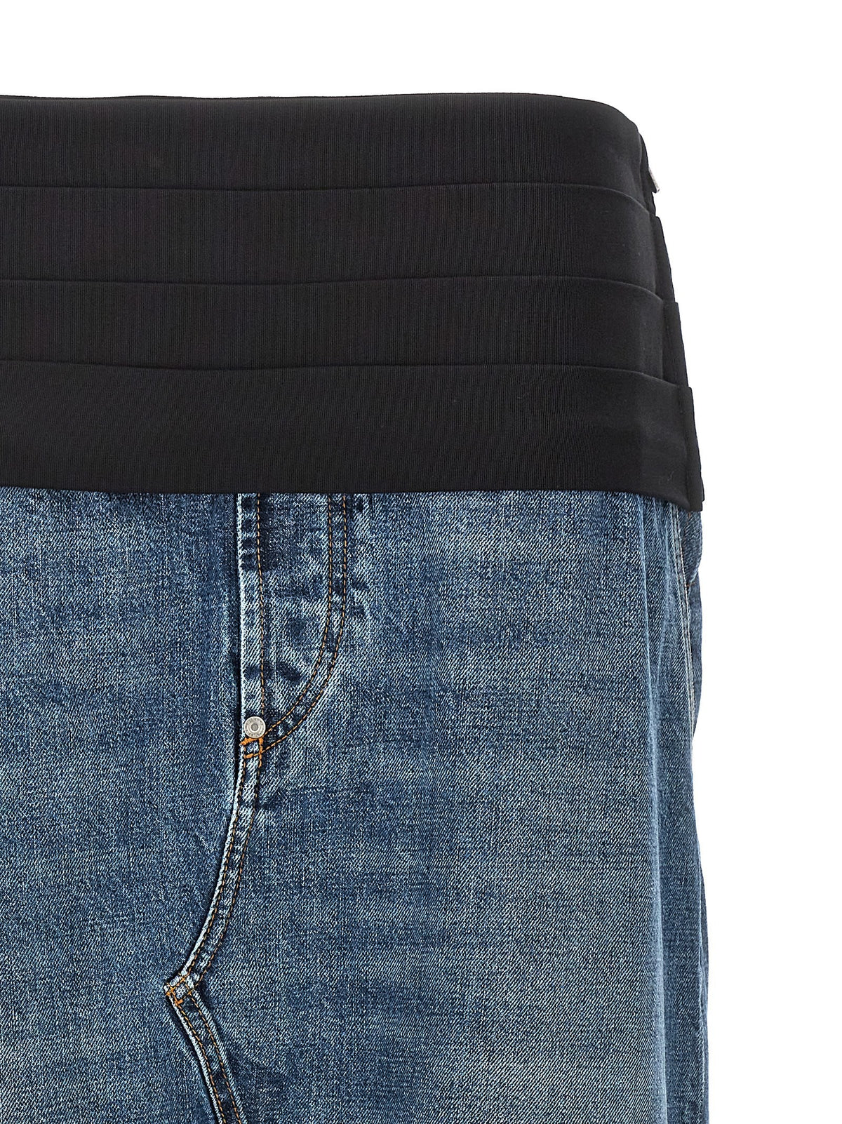Stella McCartney Tuxedo Band Skirt Blue
