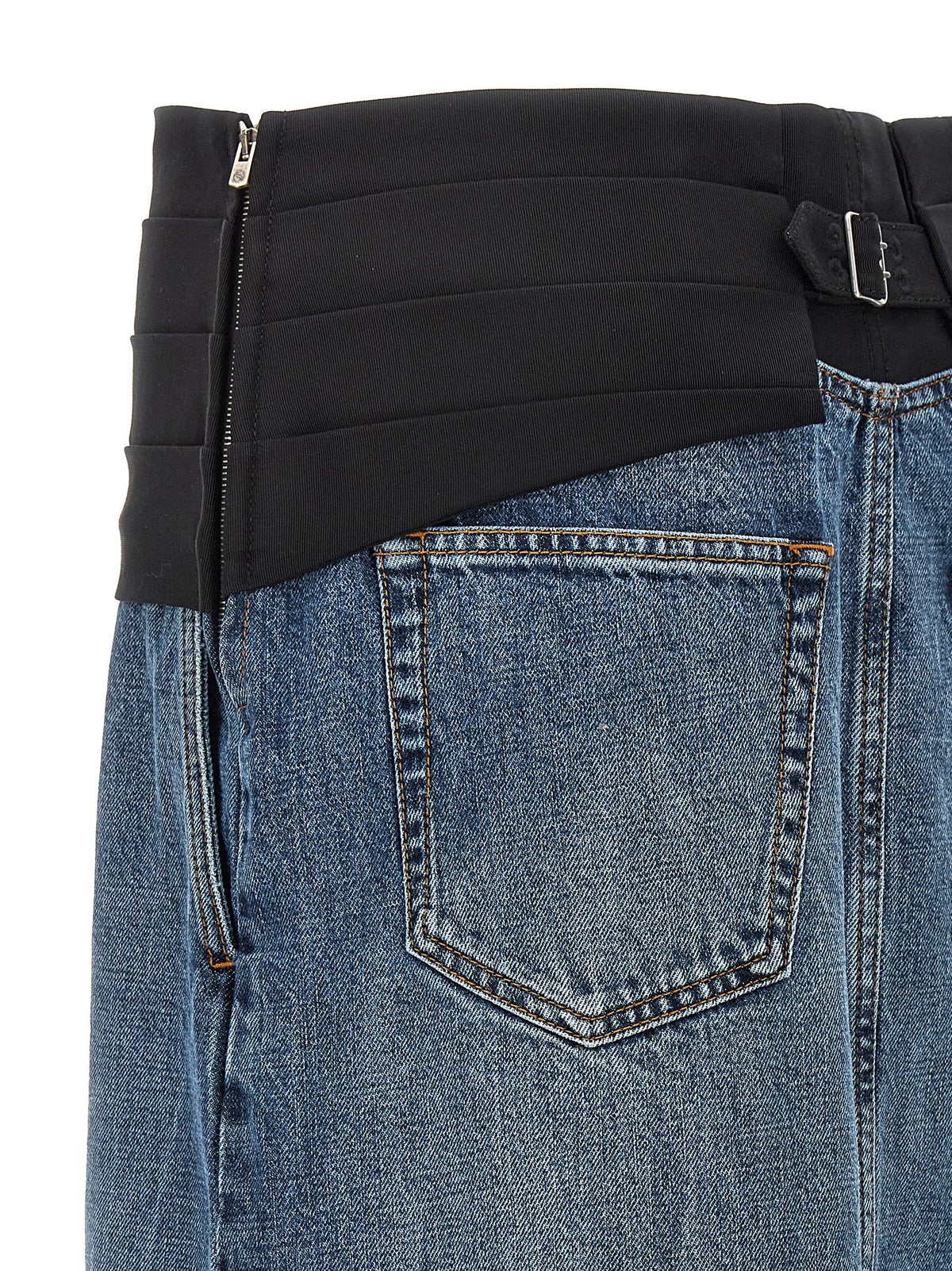 Stella McCartney Tuxedo Band Skirt Blue