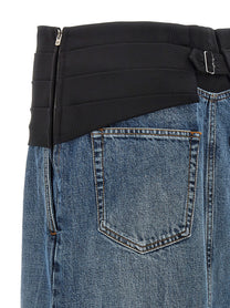 Stella McCartney Tuxedo Band Skirt Blue