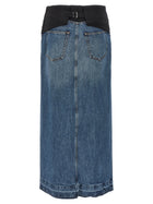 Stella McCartney Tuxedo Band Skirt Blue, view 2