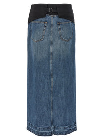 Stella McCartney Tuxedo Band Skirt Blue