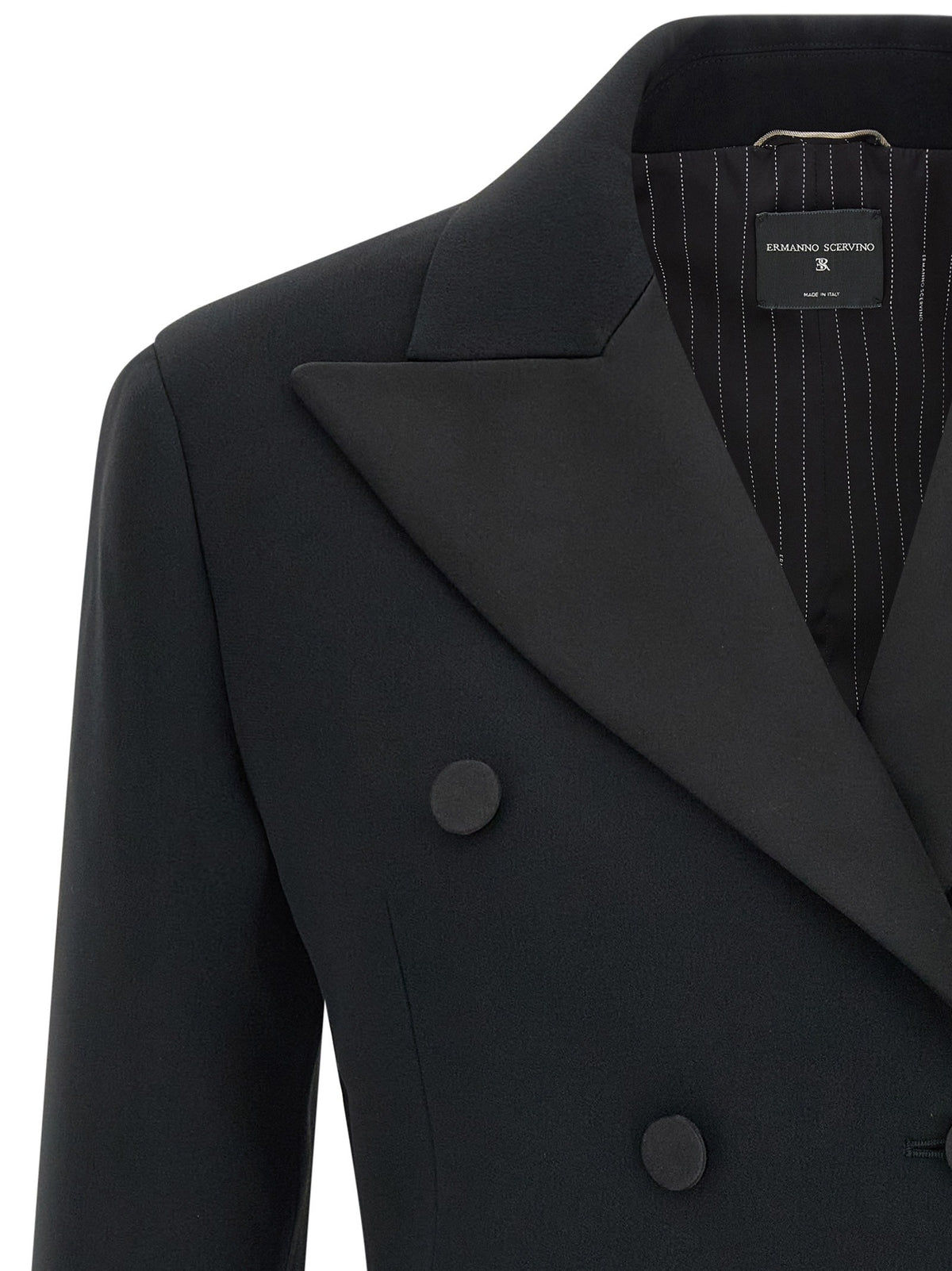 Ermanno Scervino Tuxedo Blazer Black, view 3