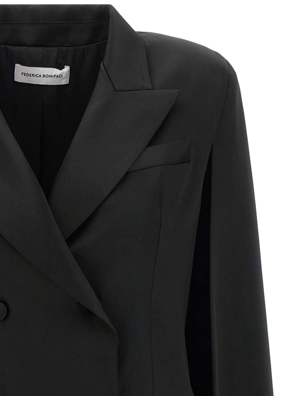 Federica Bonifaci Tuxedo Cape Black