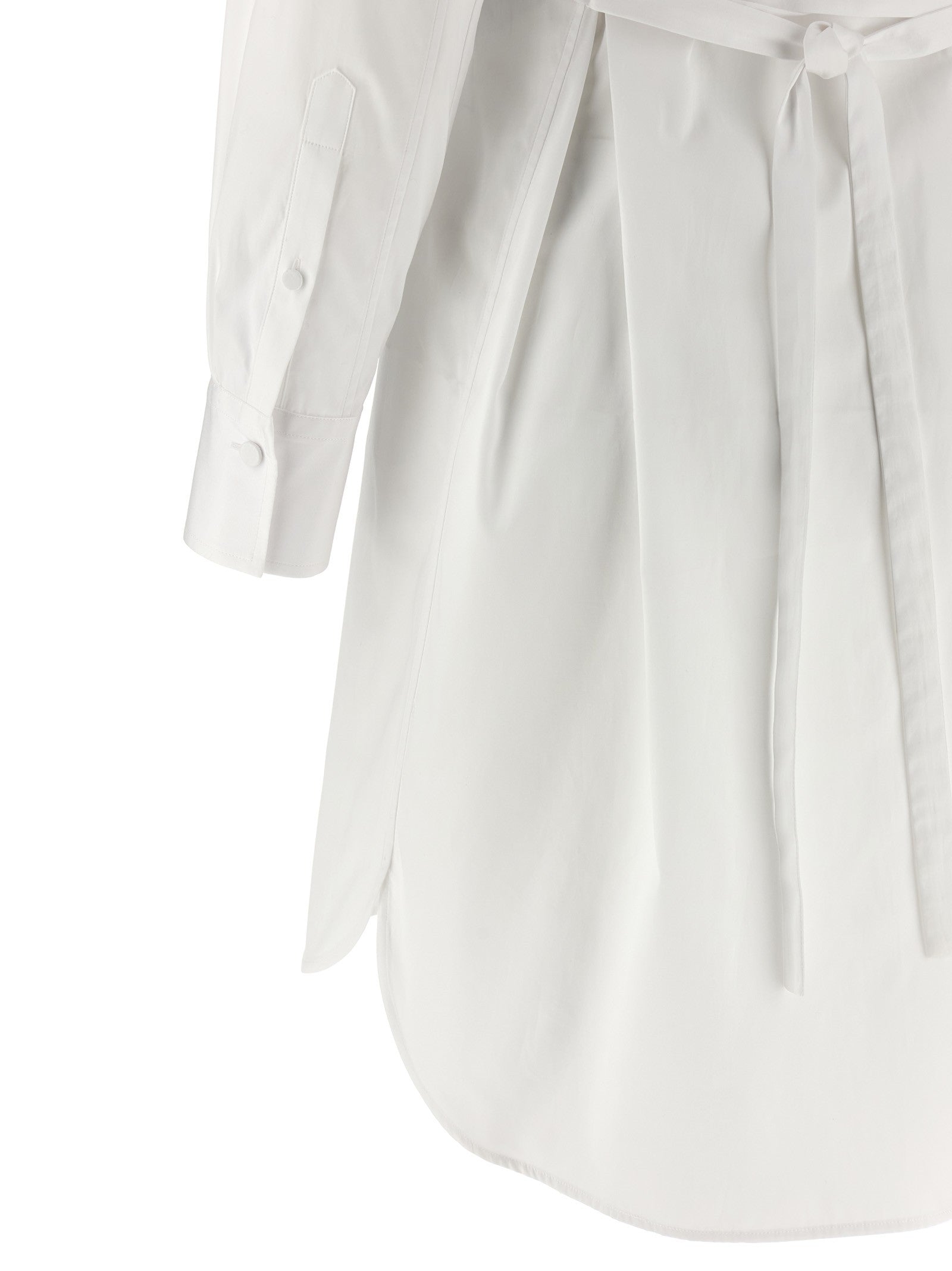 Alexander McQueen Tuxedo Chemisier Dress White