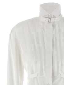 Alexander McQueen Tuxedo Chemisier Dress White