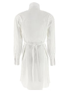 Alexander McQueen Tuxedo Chemisier Dress White, view 2