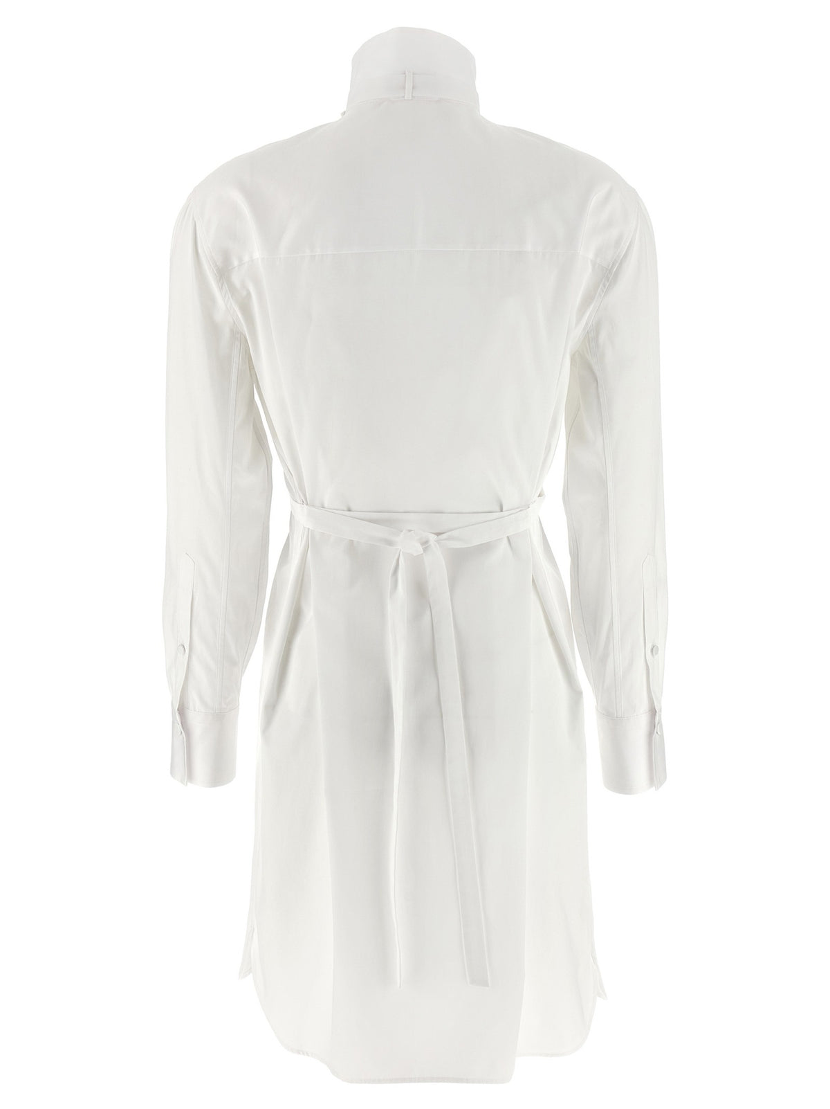 Alexander McQueen Tuxedo Chemisier Dress White