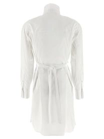 Alexander McQueen Tuxedo Chemisier Dress White