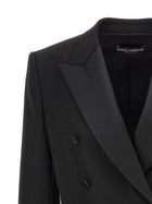 Dolce &amp; Gabbana Tuxedo Crop Blazer Black, view 3