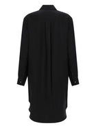 JW Anderson Women's Tuxedo Drape Midi Dress Black, view 3