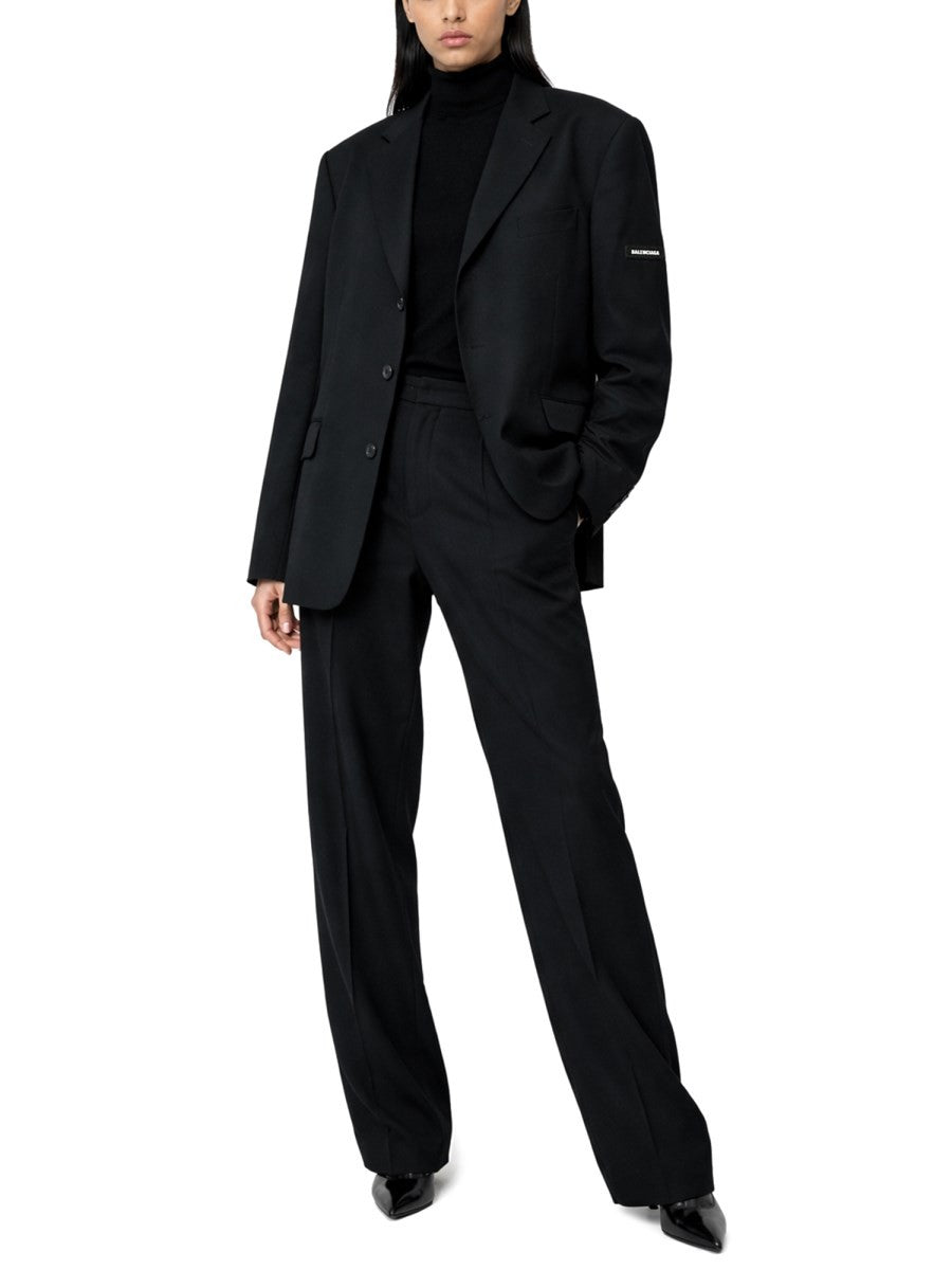 Balenciaga Women's Tuxedo Pants Black
