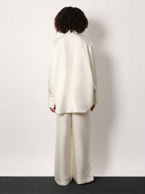 Rohe Women's Tuxedo Silk Shirt White