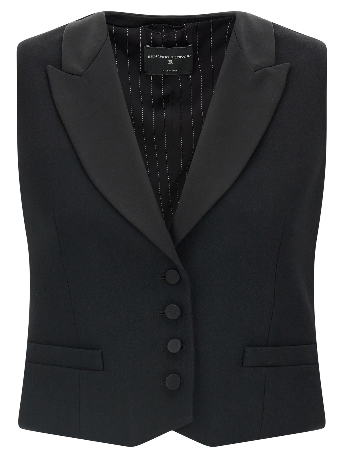 Ermanno Scervino Tuxedo Vest Black