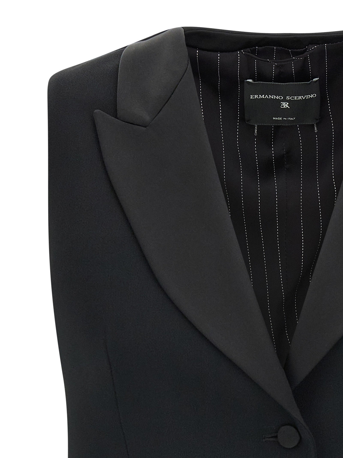 Ermanno Scervino Tuxedo Vest Black, view 3