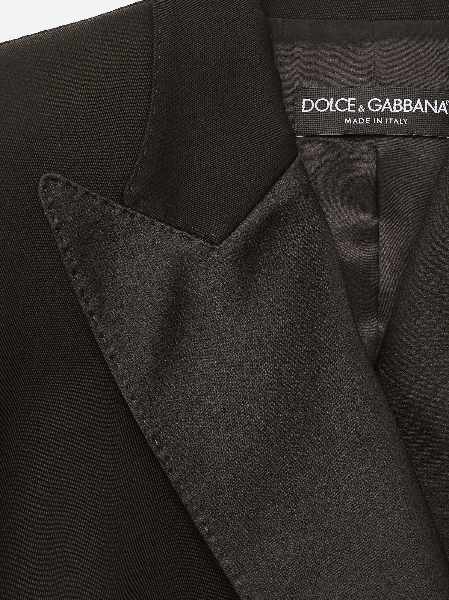 Dolce &amp; Gabbana Women's Tuxedo Virgin Wool and Silk Blazer Black