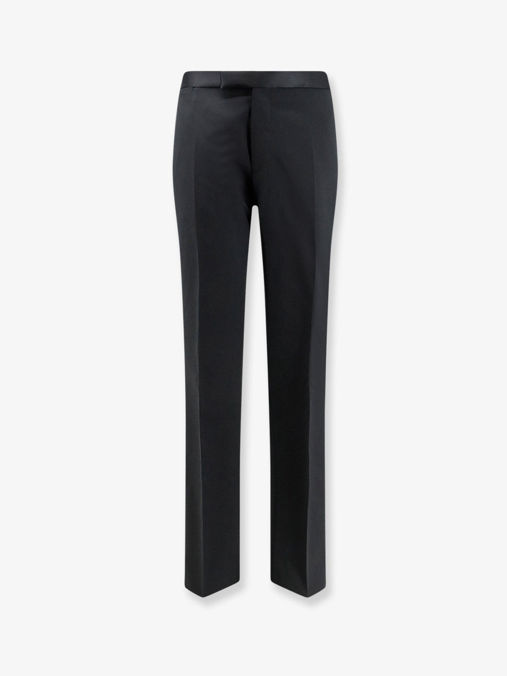 Tagliatore Men's Tuxedo Virgin Wool Trousers Black