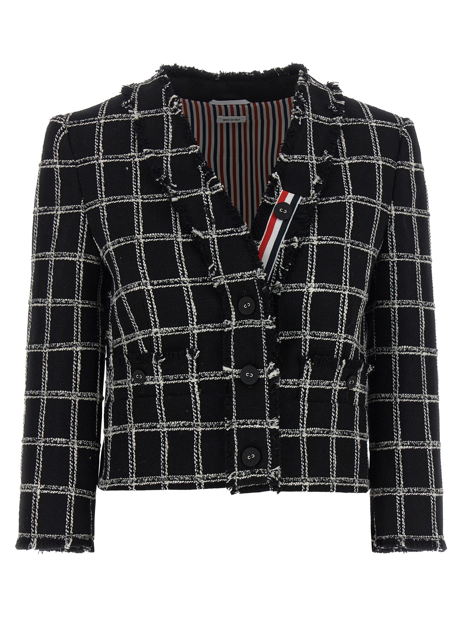 Thom Browne Tweed Blazer Gold